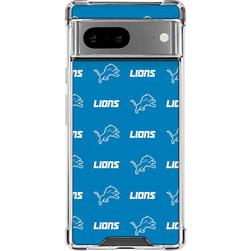 NFL Detroit Lions Blitz Series Google Pixel 8a Clear Case